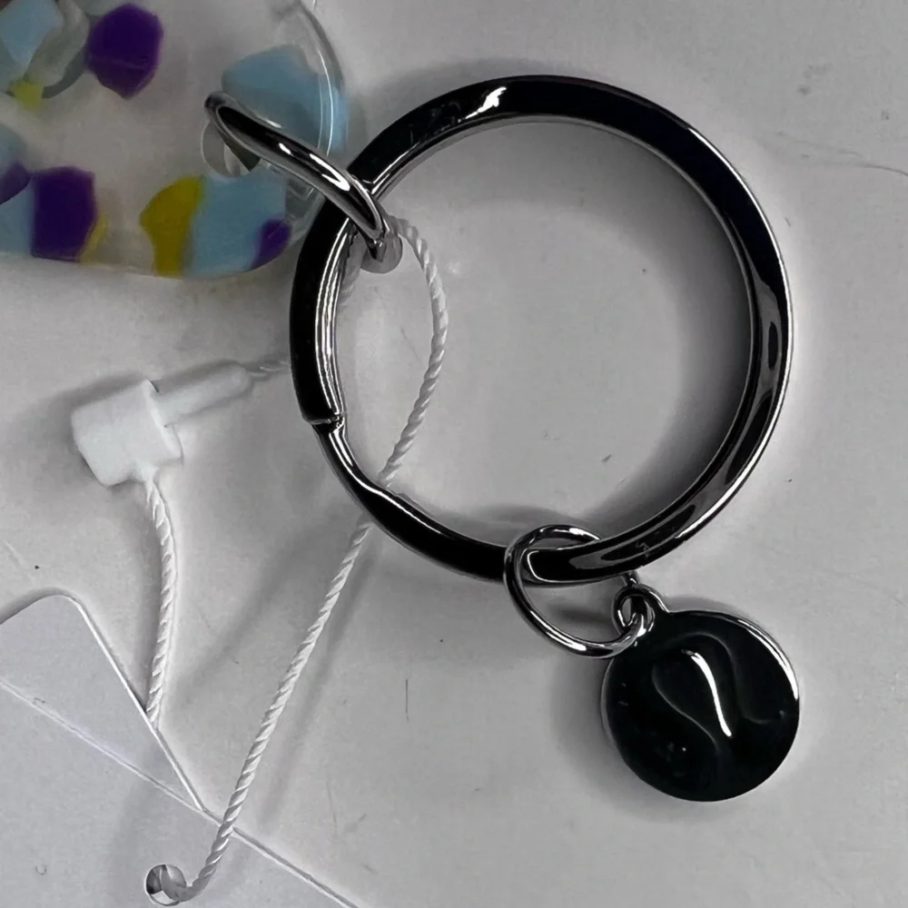 Lululemon Clear Purple Blue Yellow Diamond-Shaped Hotel Keychain New